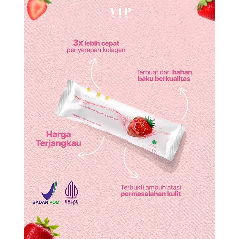 VIP Strawberry Fresh With Bird Nest Travel Box 5 Sachet | 75g