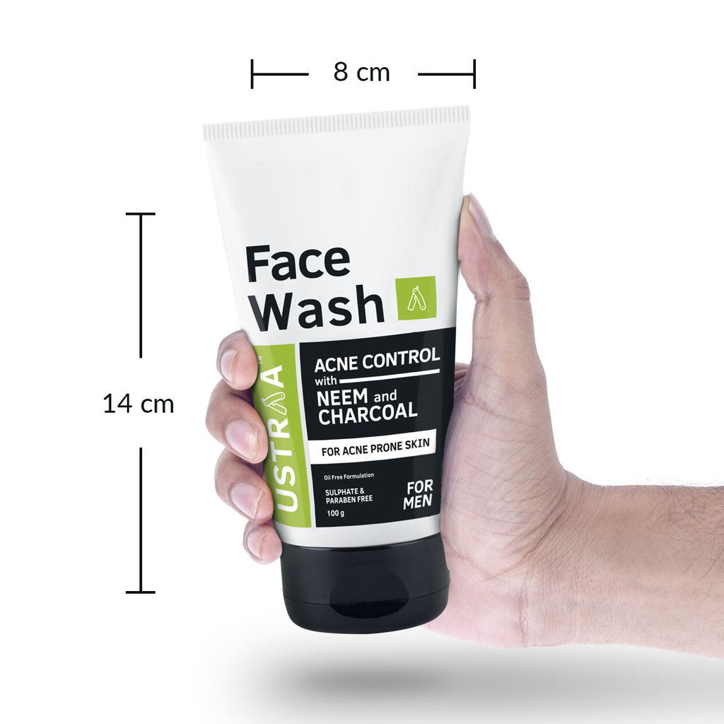 Ustraa Face Wash Neem & Charcoal | 100 g