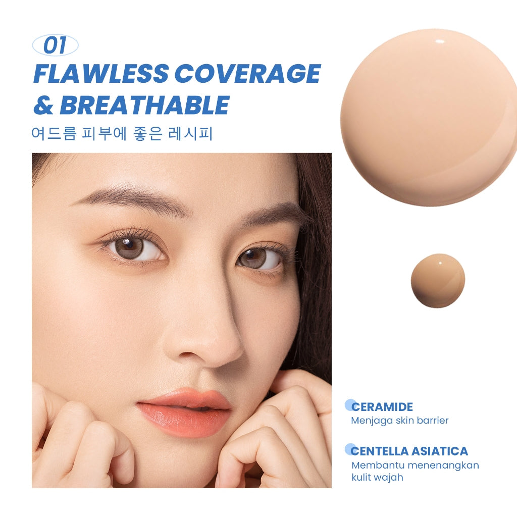 Y.O.U Cloud Touch Dreamy-fit Lasting Mesh Cushion - W706 Warm Buff - 10g