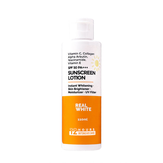 Real White SPF 50 Pa +++ Intensive Whitening Sunscreen Lotion | 100 ml