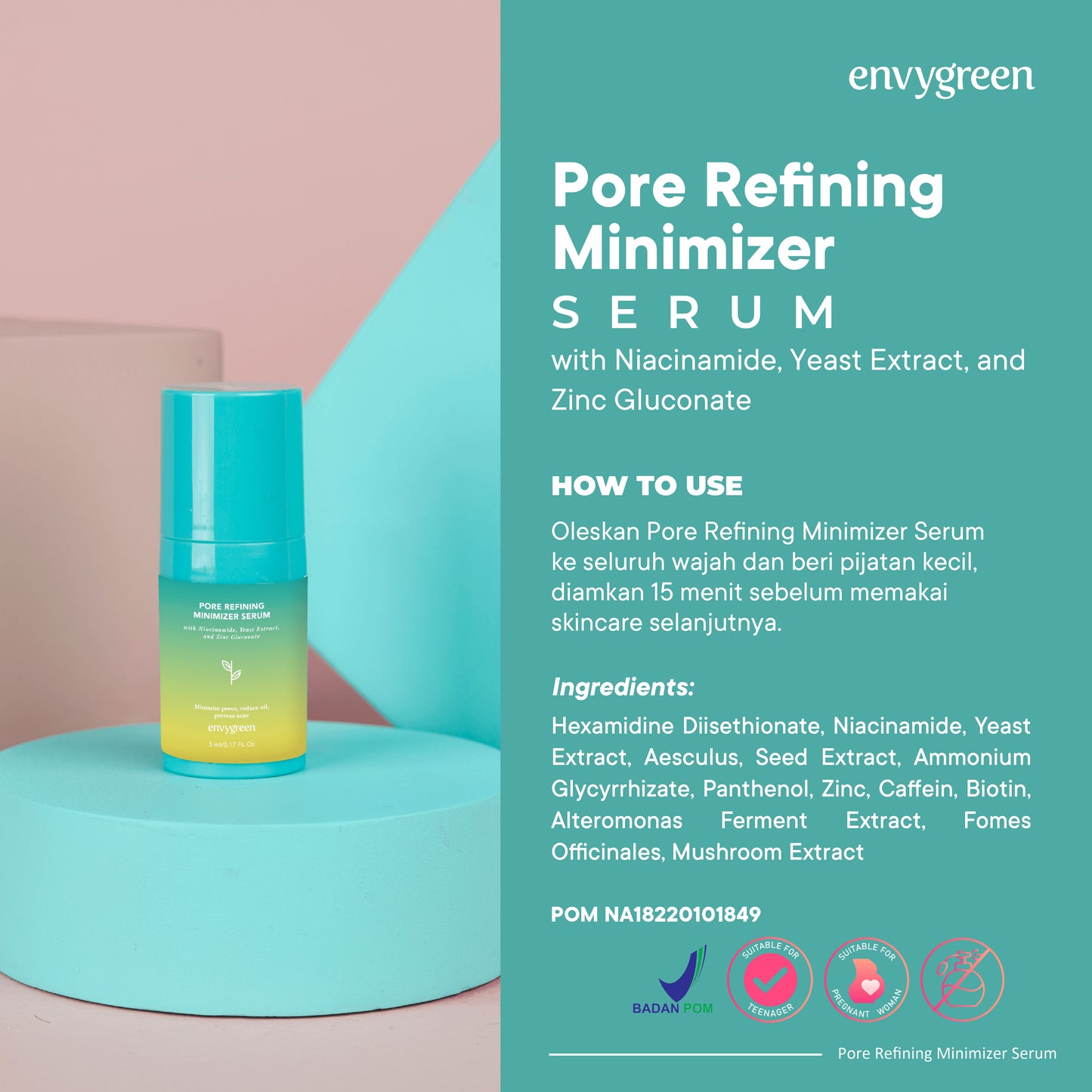 Envygreen Pore Refining Minimizer Serum | 5 ml