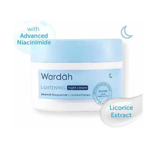 Wardah Lightening Night Cream Advanced Niacinamide | 30 g