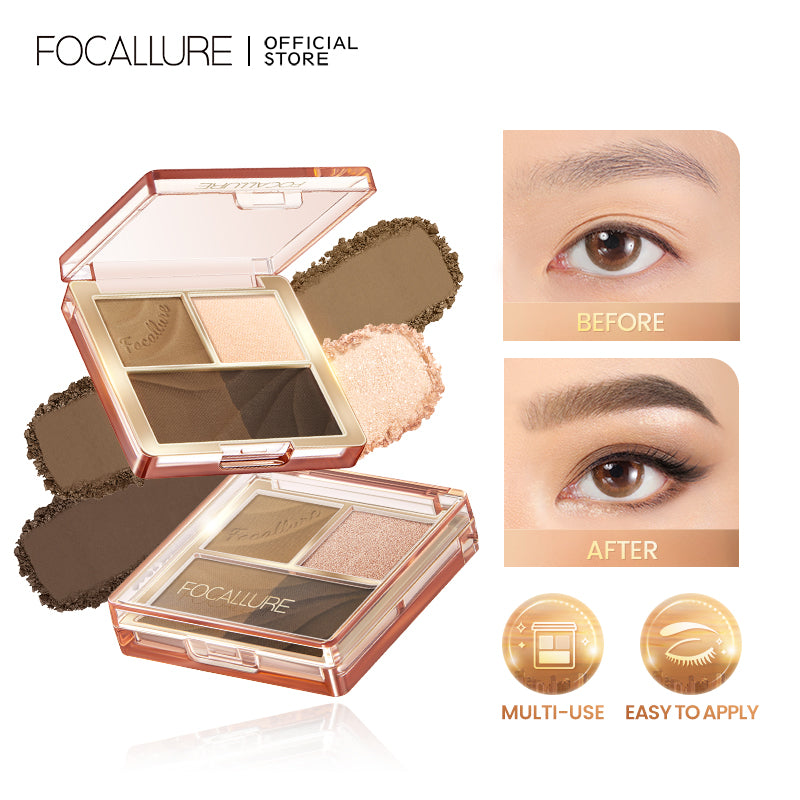 FOCALLURE 4 PAN EYESHADOW PALETTE FA314 BR01