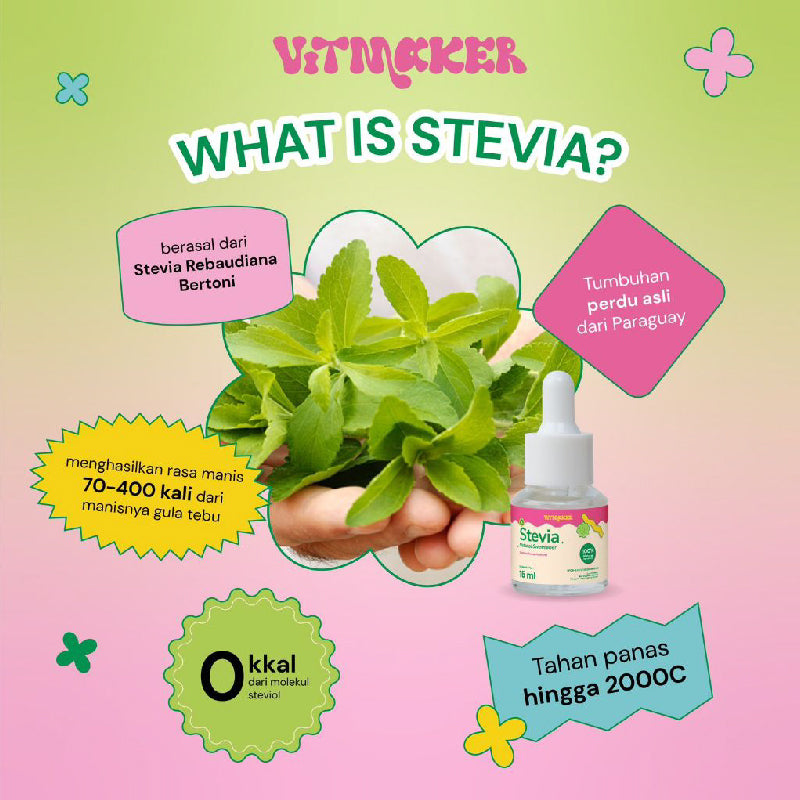 Vitmaker Liquid Stevia Pemanis Alami | 5ml