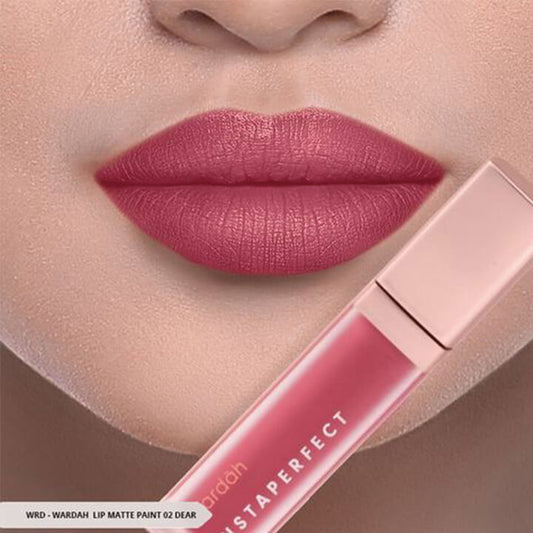 Wardah Instaperfect Mattesetter Lip Matte Paint - 02 Dear | 5.5 g