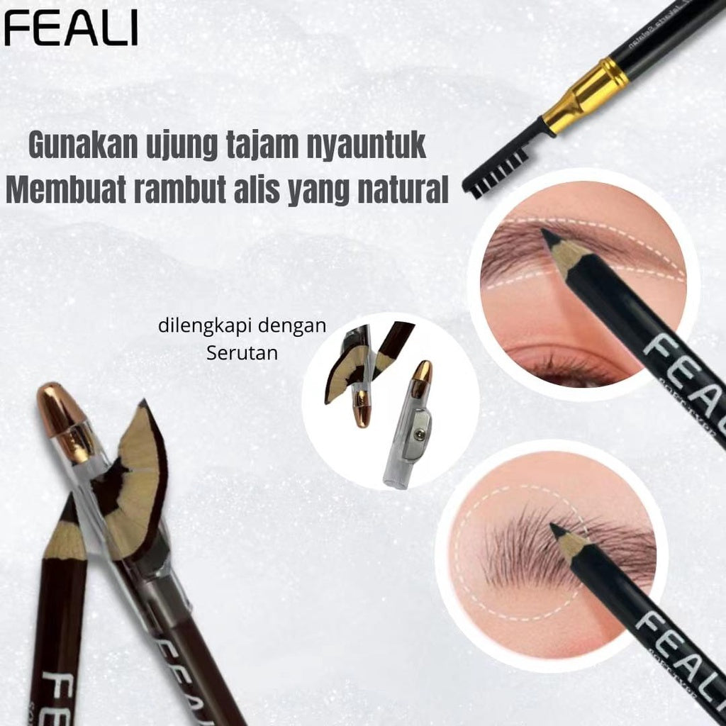 Feali Eyebrow Pencil 2 in 1 - 102. Brown | 2.5gr