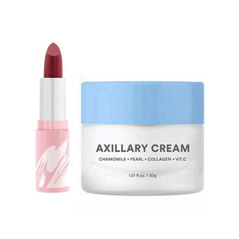 [Combo] Everwhite Axillary Cream Underarm Blue (30 g) + [Free] Pinkberry Lip Moist It's Wine