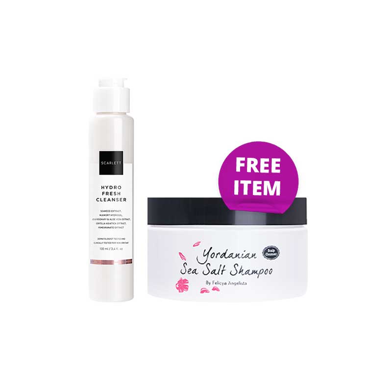 [Combo 1+1]  Scarlett Whitening Age Delay - Hydro Fresh Cleanser | 100 ml Free Scarlett