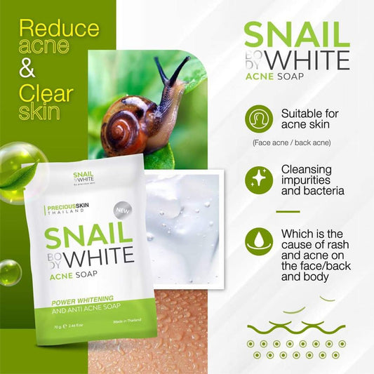 Precious Skin Snail Anti Acne Collagen X10 Soap | 70 g