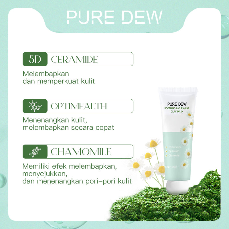 Pure Dew Soothing & Cleaning Clay Mask | 50gr