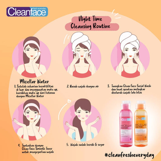 Clean Face Micellar Water 3In1 Oily Skin | 100 ml