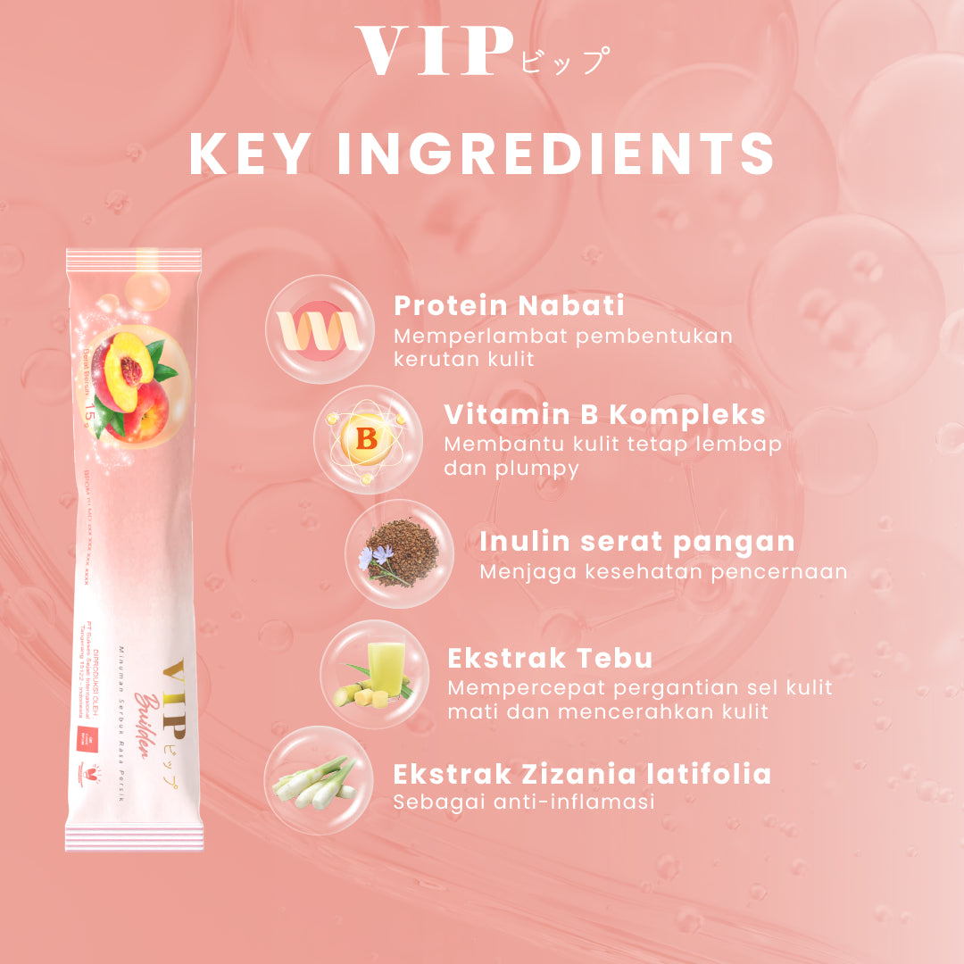 VIP Peach Builder Plant Based VIP Box 15 Sachet | 225g