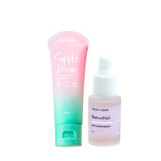 [Combo 16+18] True To Skin Supple Dream Gel Mask (50 g) + [Free] Bakuchiol Anti Aging Serum Mini