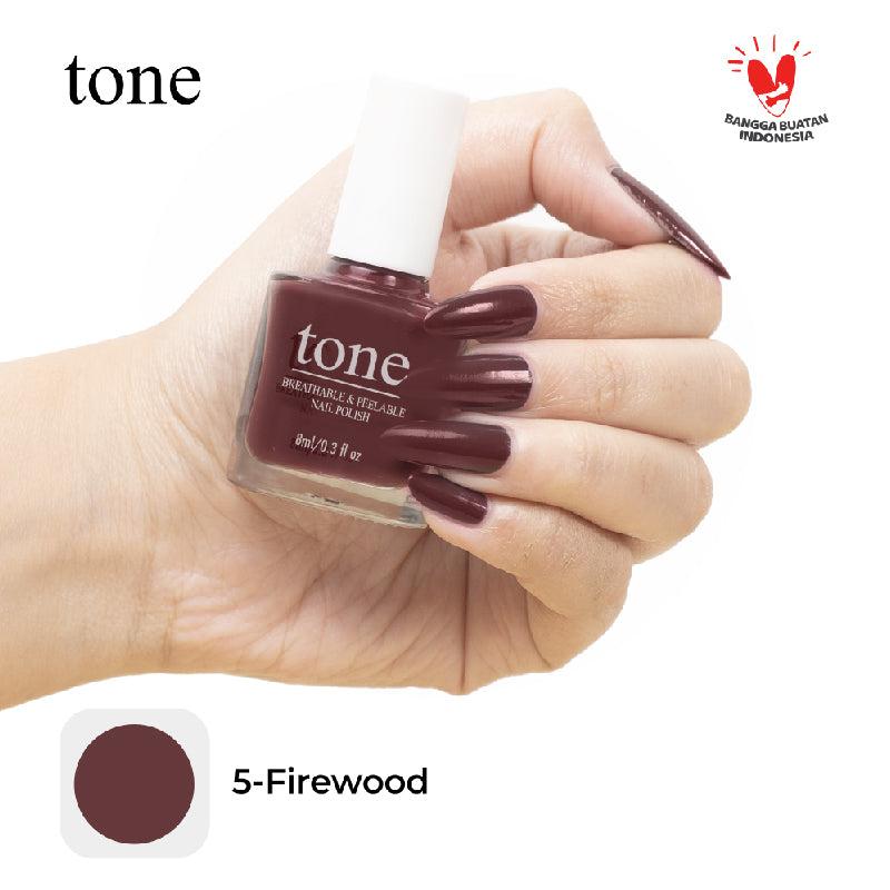 TONE Breathable and Peelable Nail Polish Neutral Palette Series 5