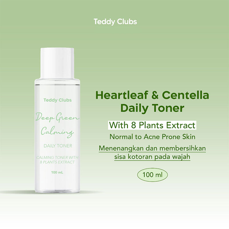 Teddy Clubs Deep Green Calming Daily Toner | 100 ml