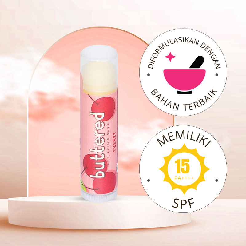 Buttered Premium Lip Balm SPF 15 - Cherry