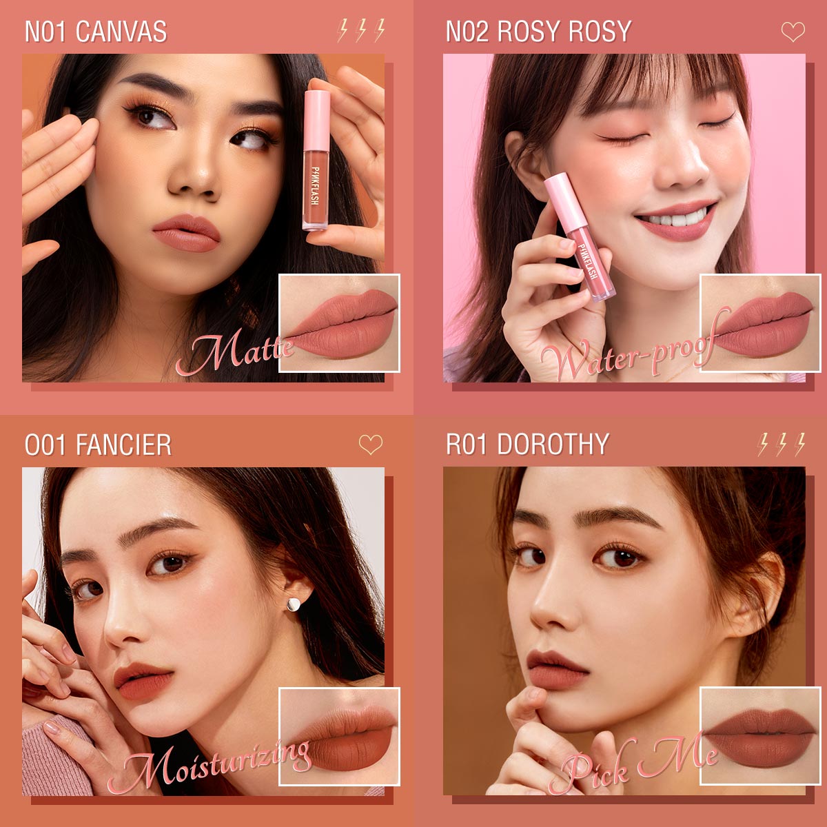 Pinkflash L01 Lasting Matte Lipcream - N02