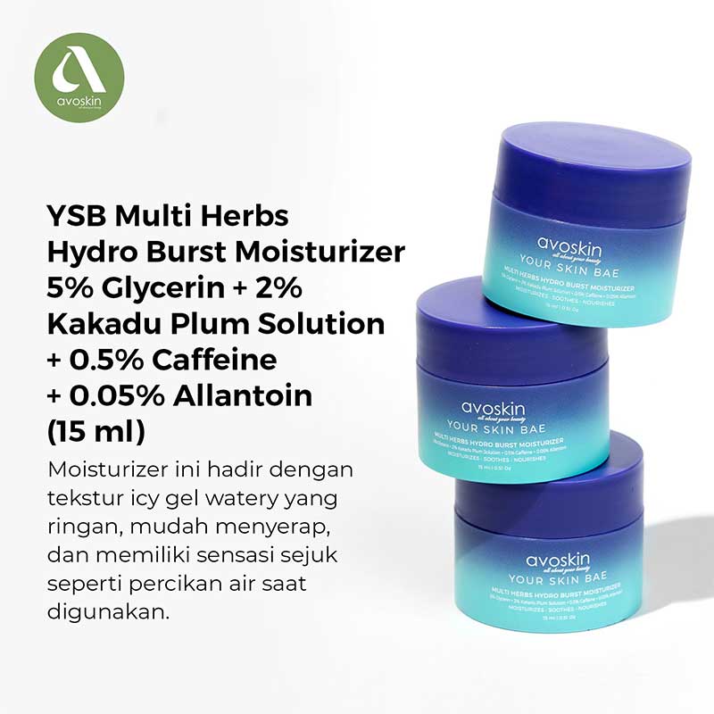 Avoskin Your Skin Bae Multi Herbs Hydro Burst Moisturizer | 15 ml