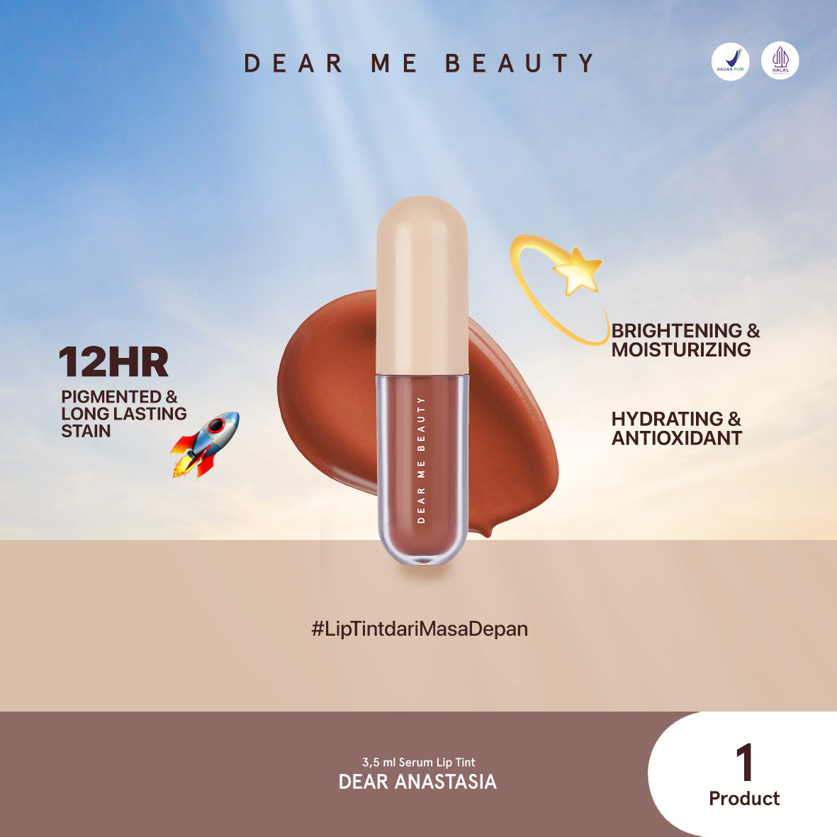 Dear Me Beauty Serum Lip Tint - Dear Anastasia