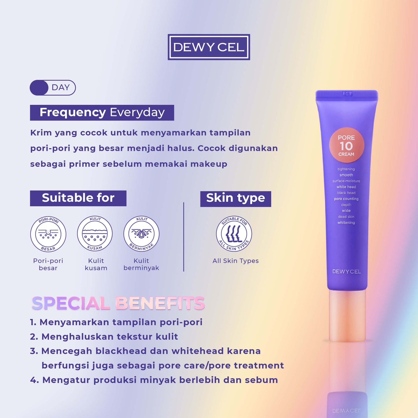 Dewycel Pore 10 Cream | 40 ml