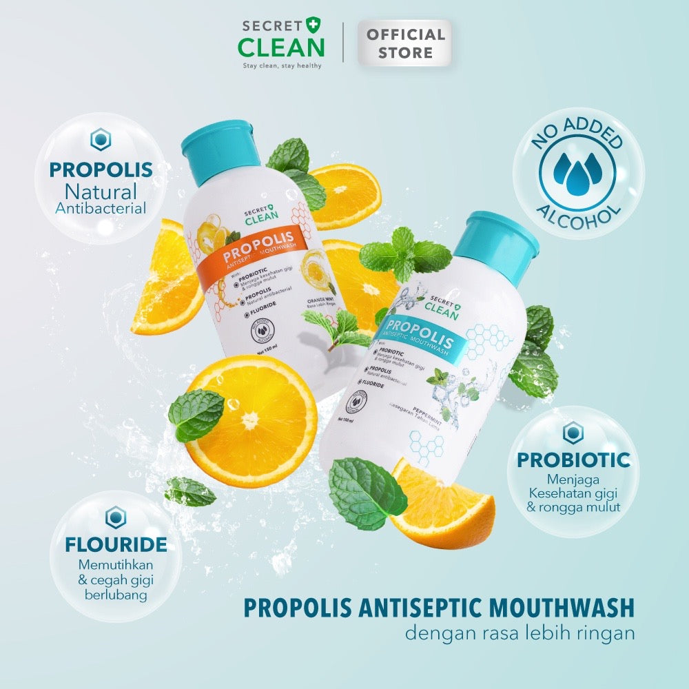 Secret Clean Propolis Mouthwash Pepermint | 500 ml