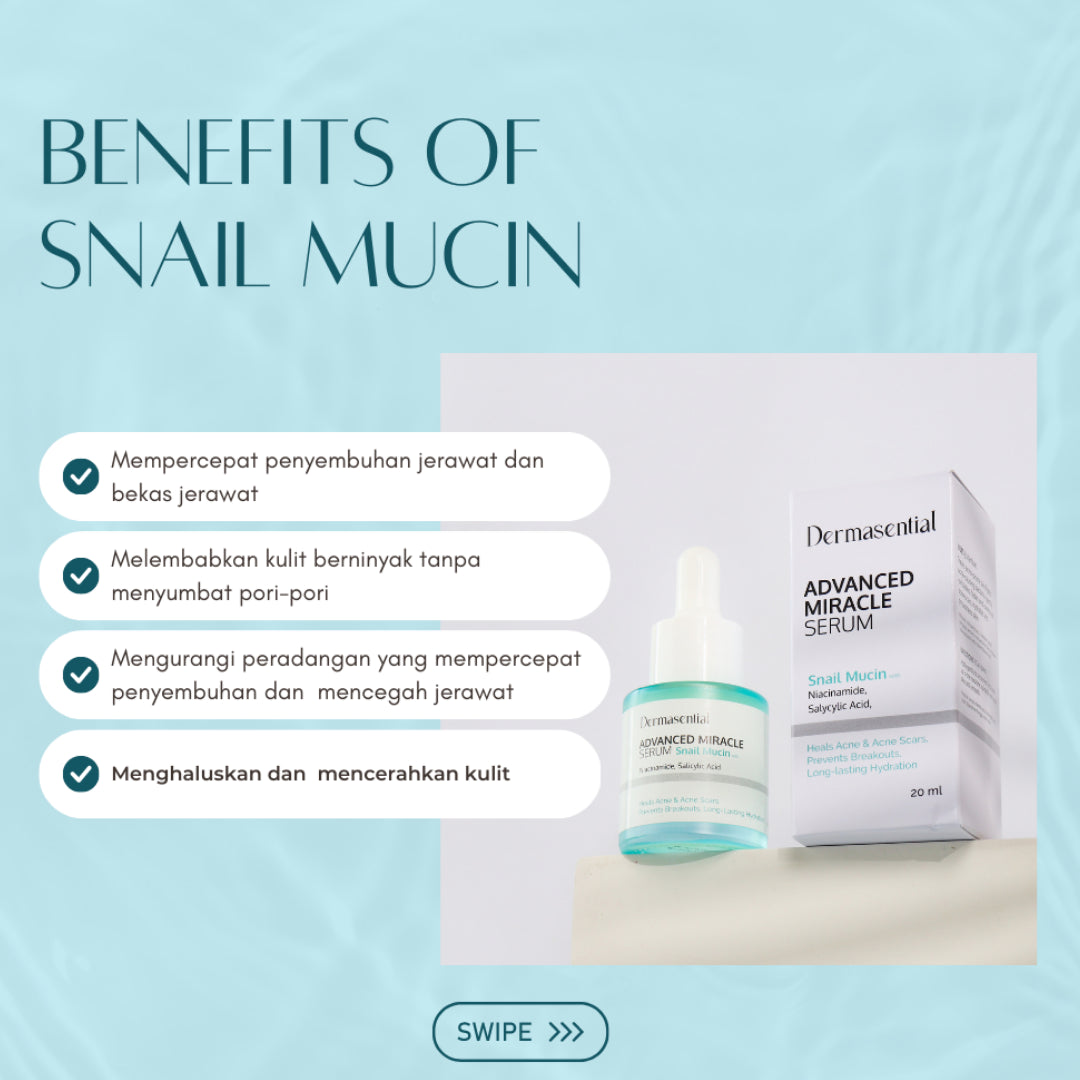 Dermasential Snail Mucin Advanced Miracle Serum | 20 ml