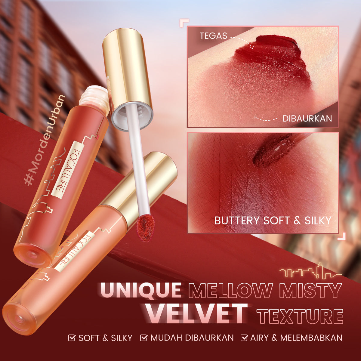 FOCALLURE AIRY VELVET LIQUID LIPSTICK FA324 NU03