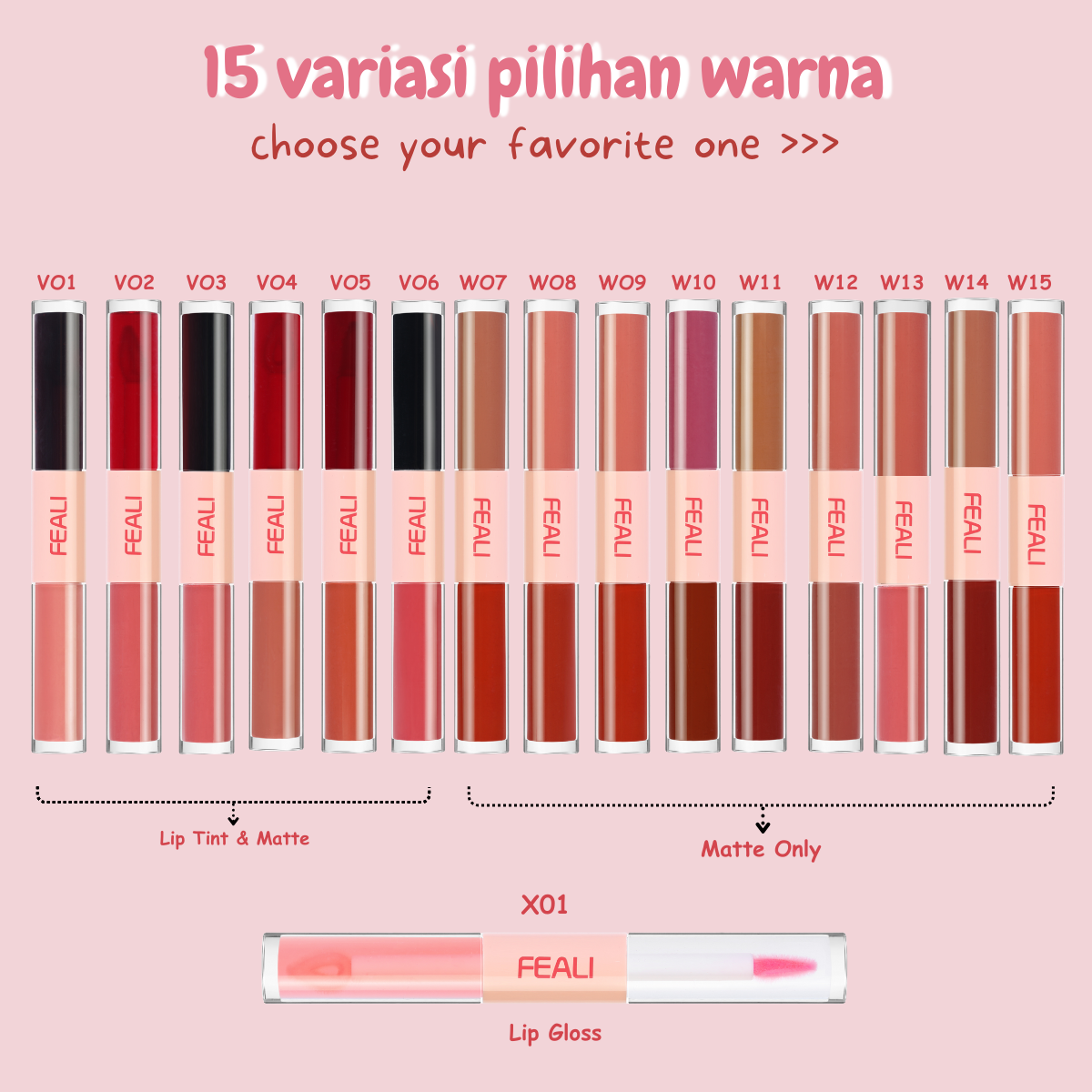 Feali Lipstick 2in1 - V03 | 3.5ml