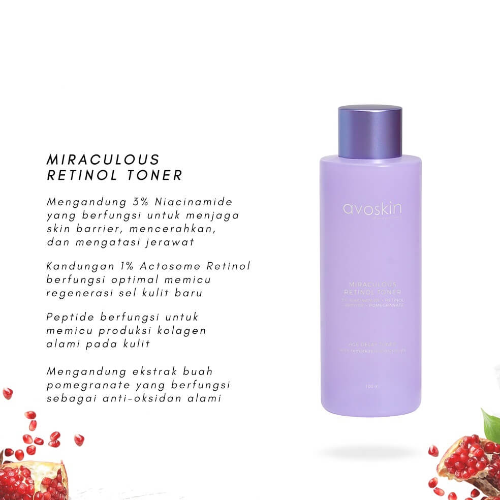 Avoskin Miraculous Retinol Toner Lilac Edition | 100 ml