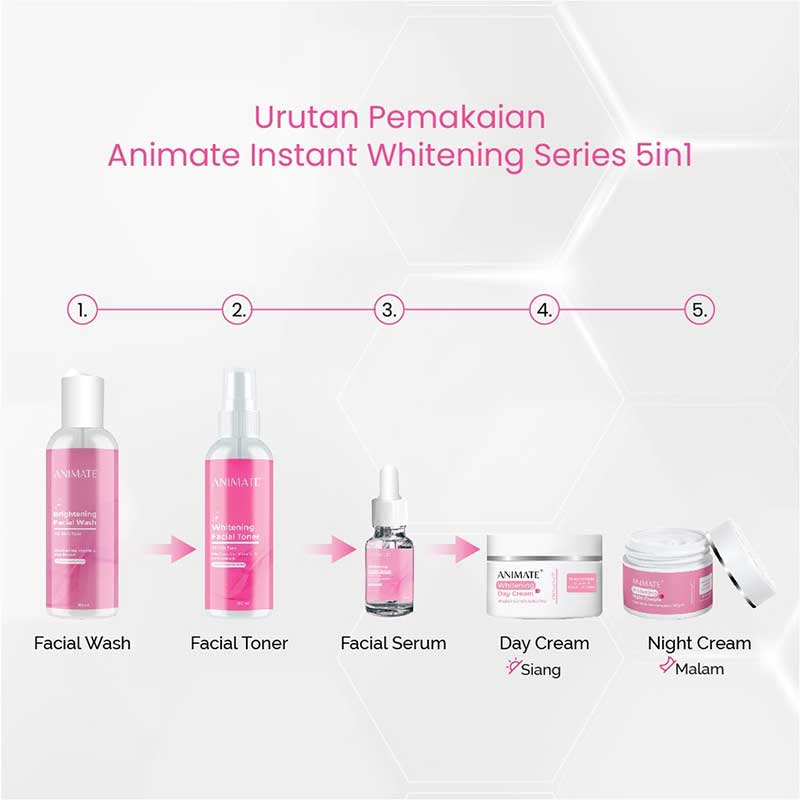 ANIMATE Instant Whitening Series 5in1