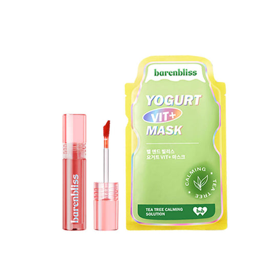 [Combo] Barenbliss Berry Makes Comfort Lip Cream - 03 Peach Around+ [Free] Yogurt Vit+ Mask Calming Sheet Mask