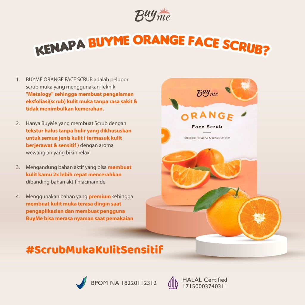 BuyMe Orange Face Scrub | 8ml