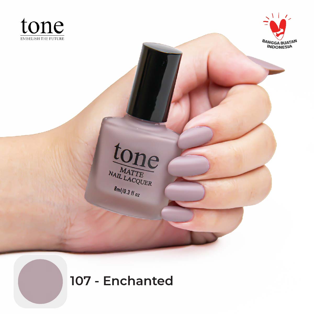 Tone Nail Polish Matte Earth Series 107 | 8 ml