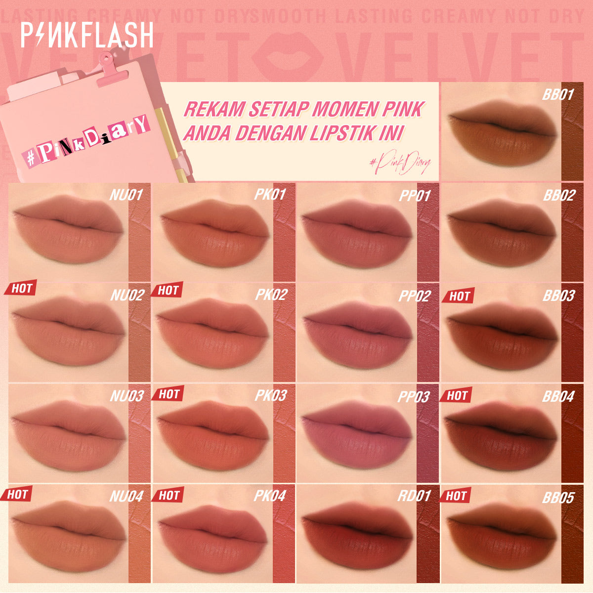 Pinkflash Silky Velvet Lip Cream PF-L04 PK01