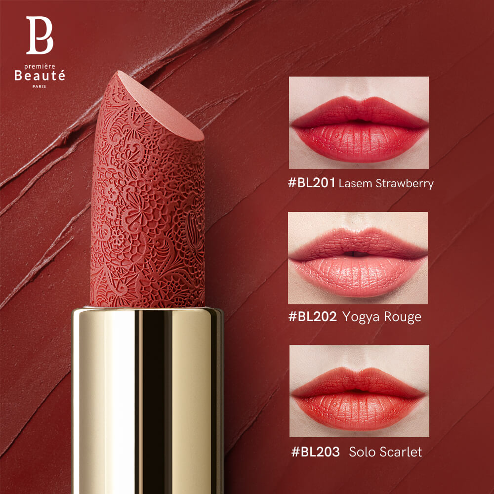 Premiere Beaute Batik Long Lasting Matte Velvet Lipstick Solo Scarlet