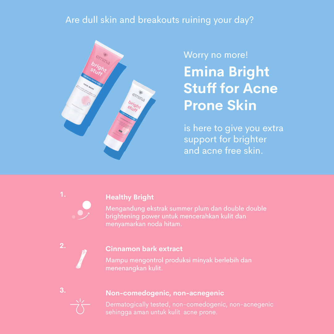 Emina Bright Stuff For Acne Prone Skin Face Wash | 100 ml