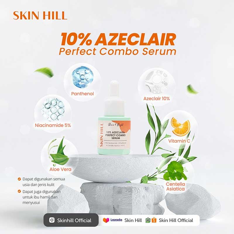 Skin Hill 10% Azeclair Serum Wajah Glowing Brightening | 20ml