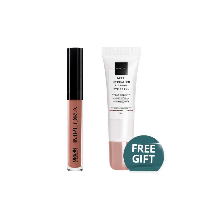 COMBO 1+1 Implora Lip Cream - 01 Dusky Nude Free SCARLETT