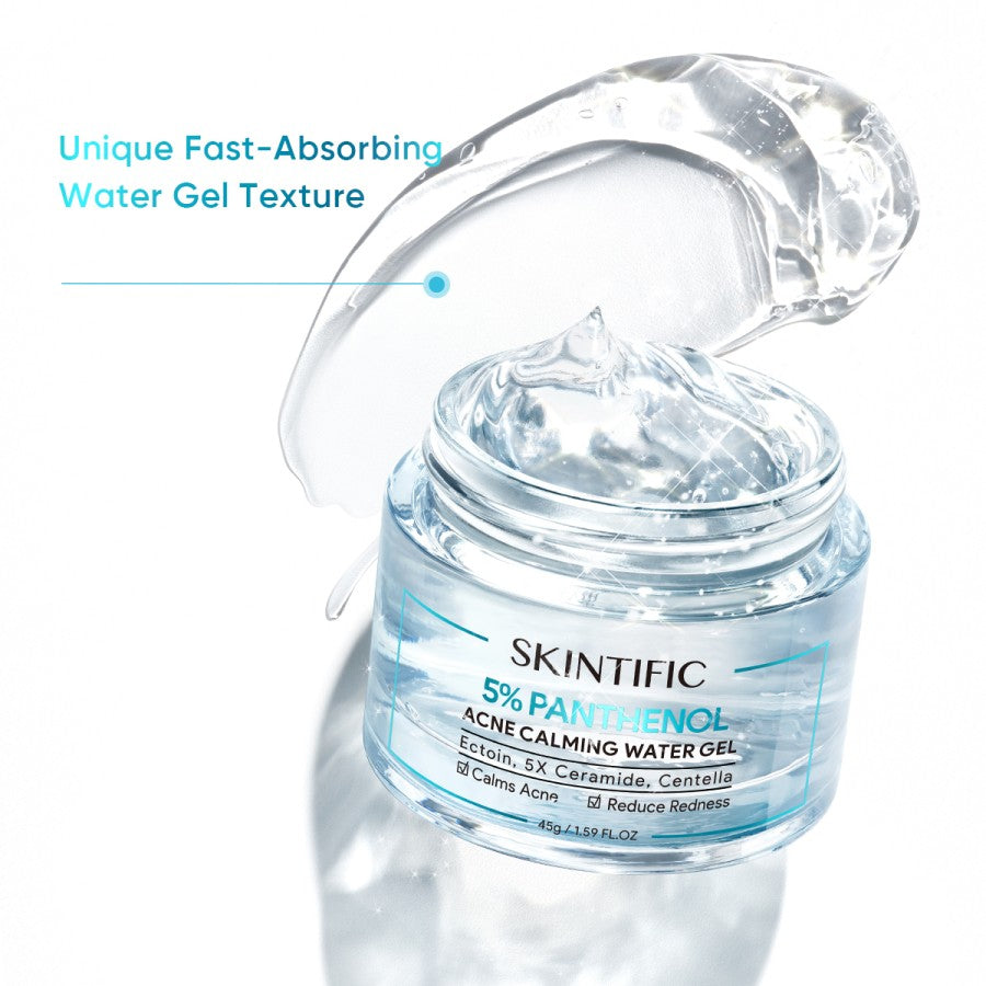 SKINTIFIC 5% Panthenol Acne Calming Water Gel | 45gr