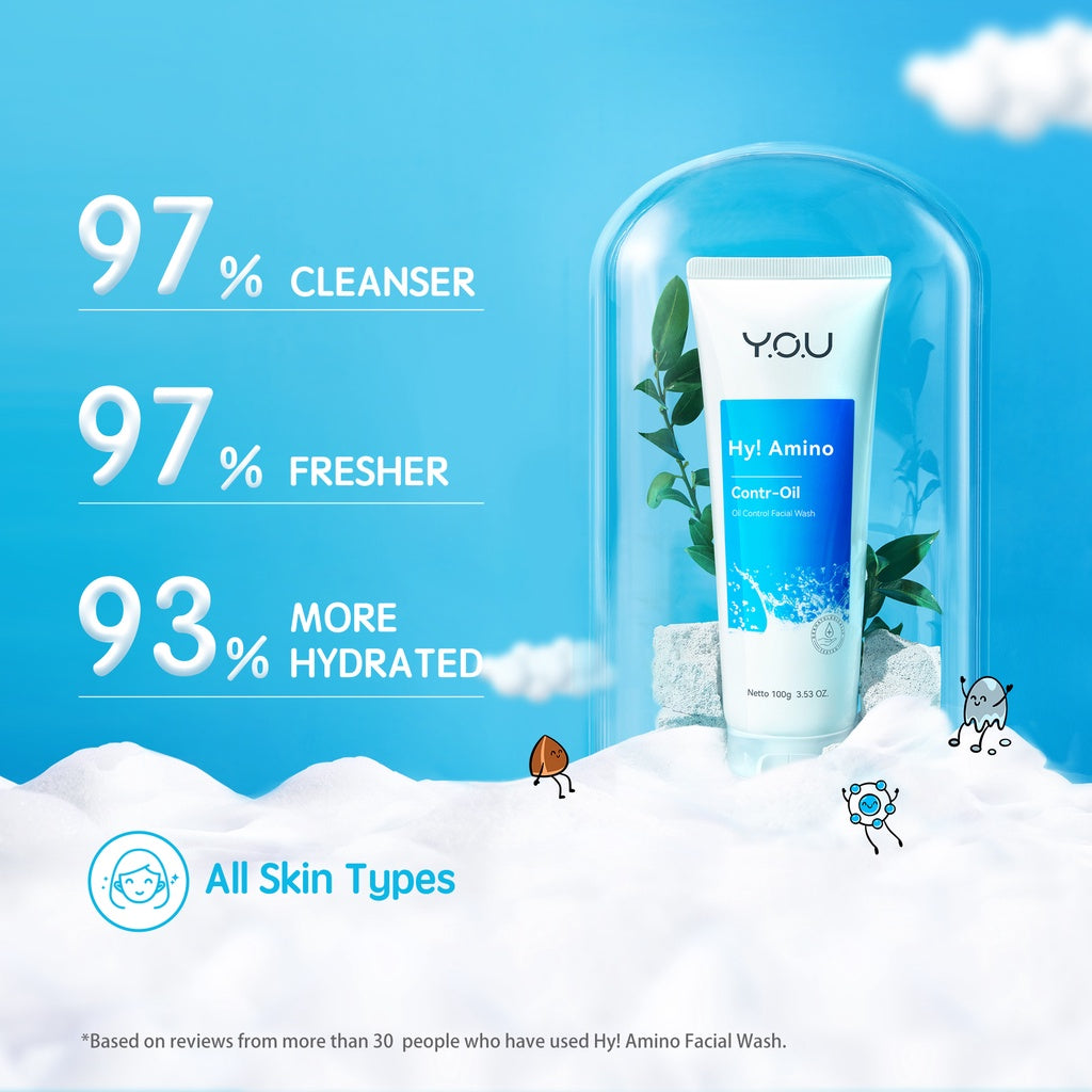 Y.O.U Hy! Amino Oil Control Facial Wash