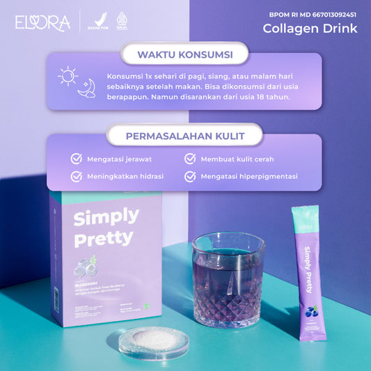 Elora Simply Pretty isi 12 (Kelor Collagen Beauty Drink)