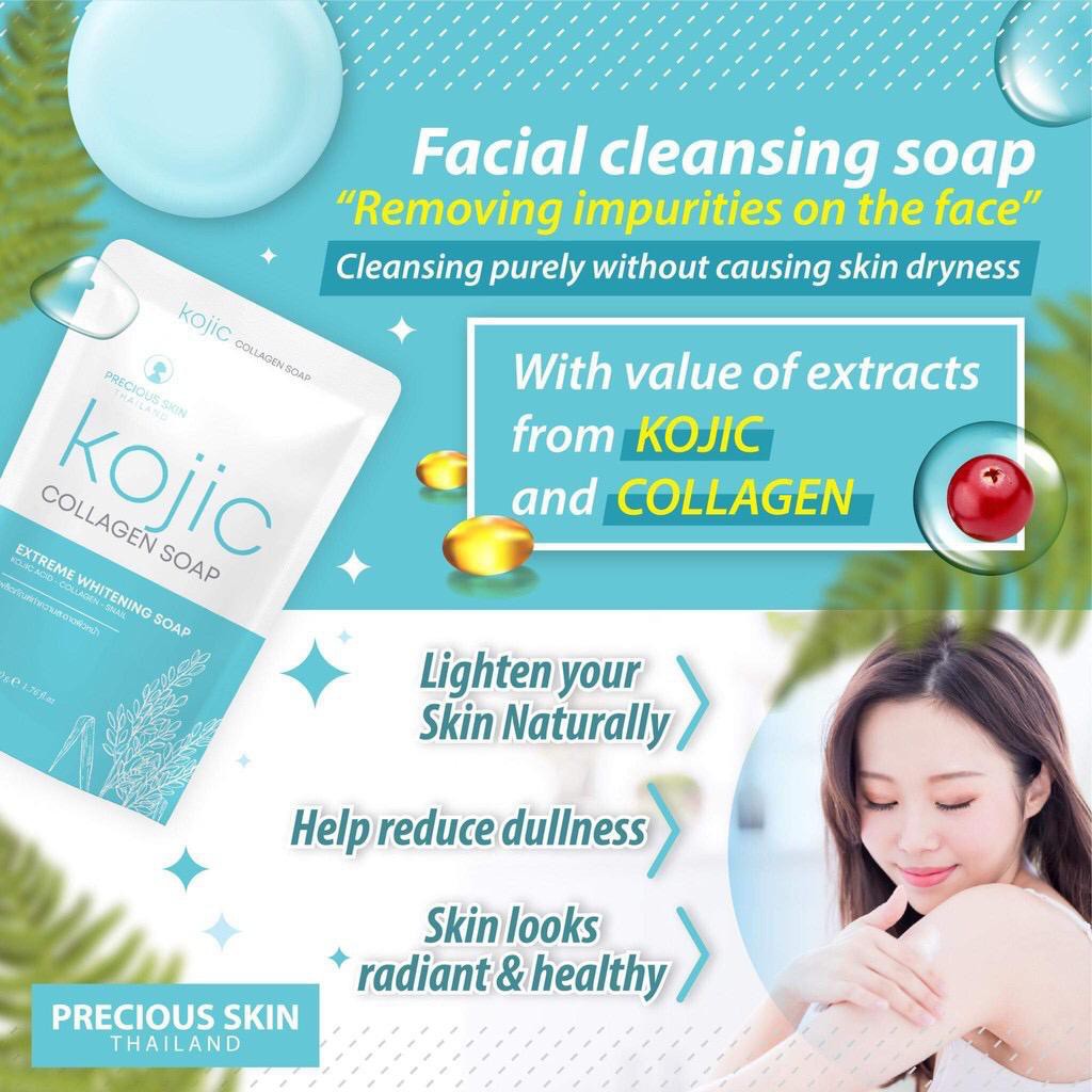 Precious Skin Kojic Whitening Collagen Soap | 60 g