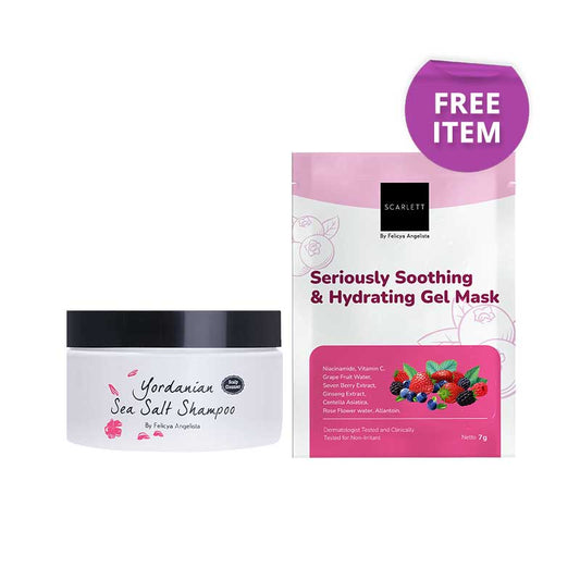 [Combo] Scarlett Yordanian Seasalt Shampoo + Free Scarlett Seriuosly Soothing & Hydrating Mask (Sachet)