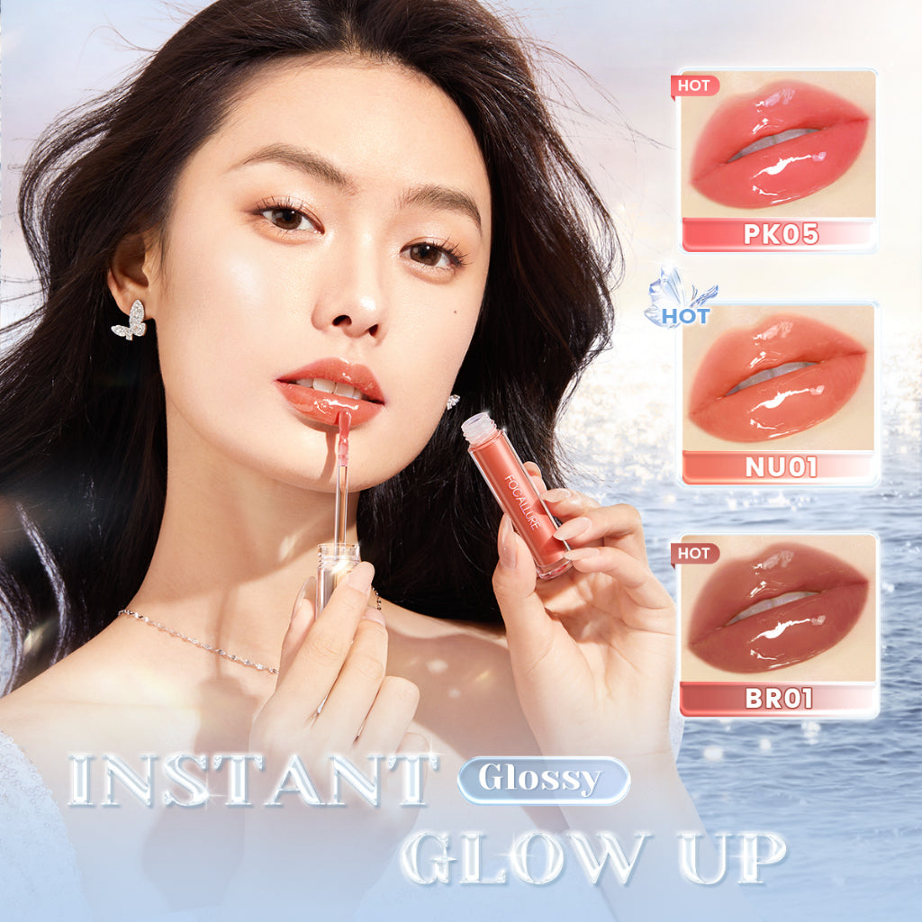 FOCALLURE WATERY GLOW LIPGLOSS PK05