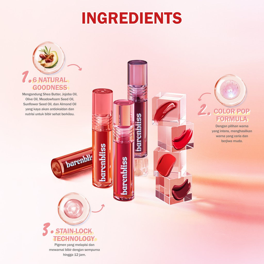 Barenbliss PEACH MAKES PERFECT LIP TINT 11 FAIRY TALE