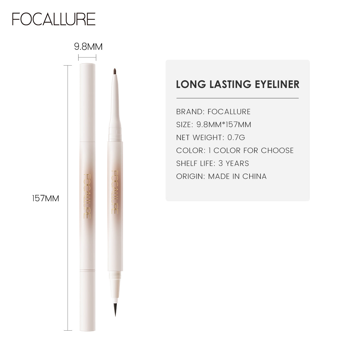 FOCALLURE LONG LASTING EYELINER FA240 GL01