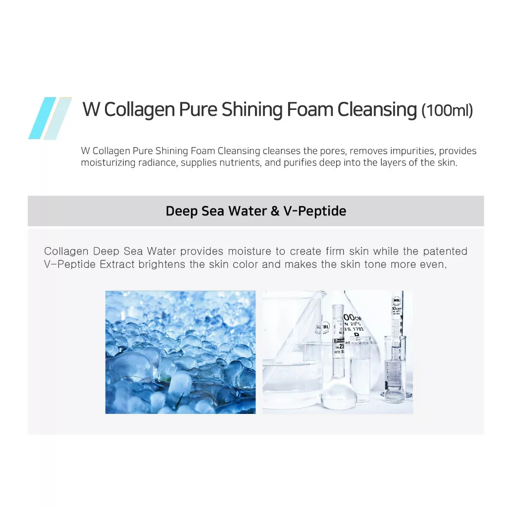 Enough W Collagen Pure Shining Foam Cleansing | 100 g