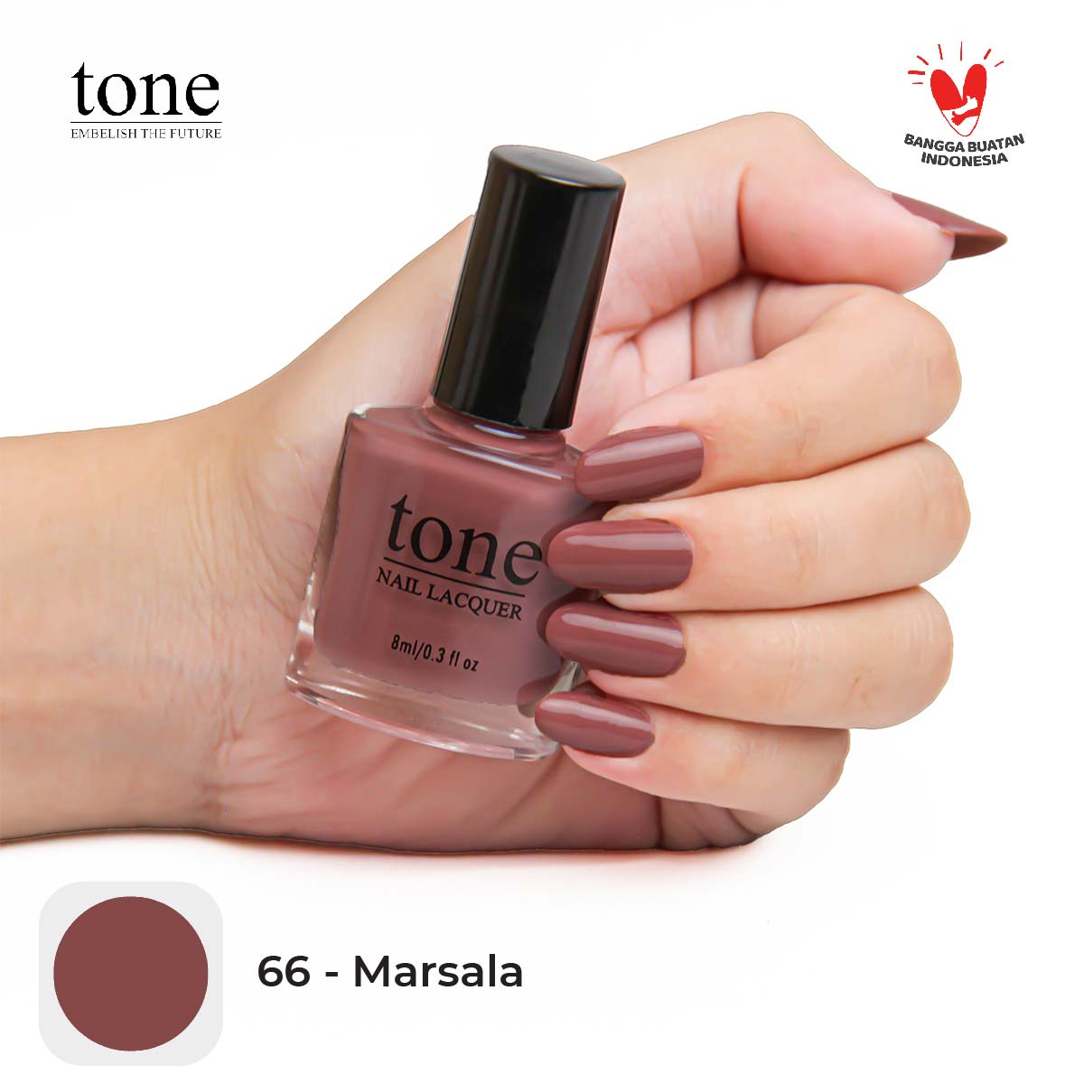 Tone Nail Polish Glossy Winter Mood Series 66 | 8 ml