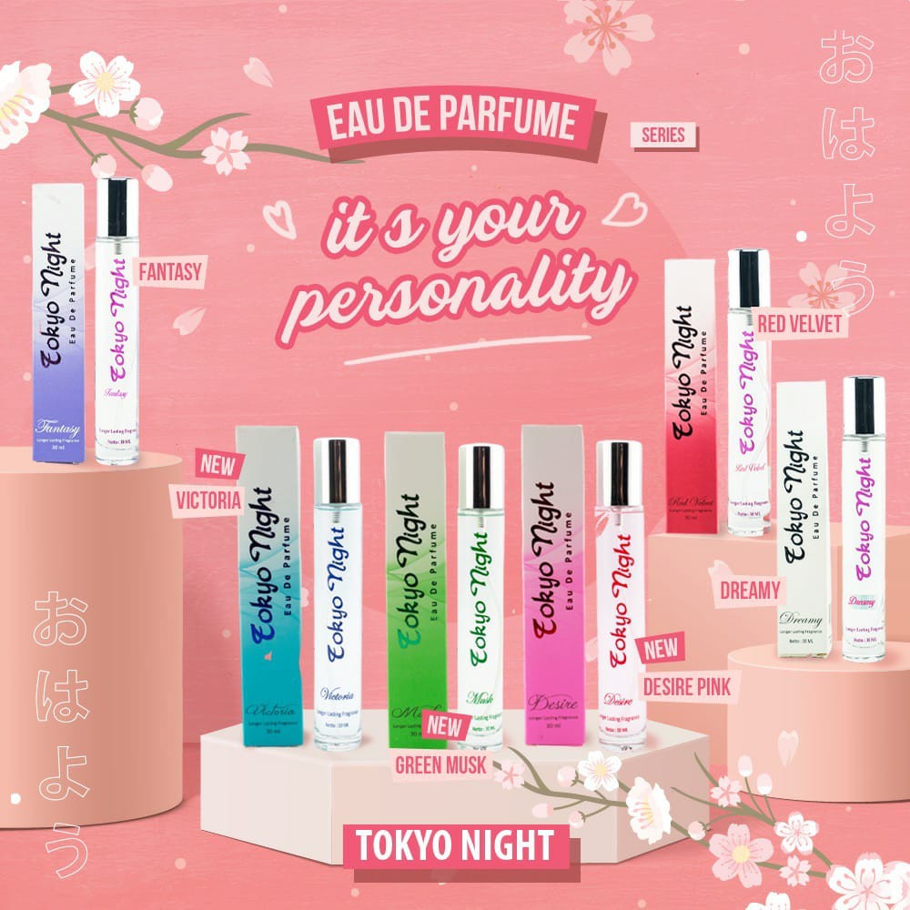 Tokyo Night Eau De Parfum Desire (Pink) | 30 ml