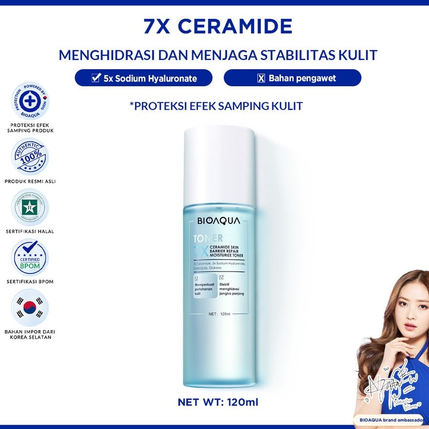 BIOAQUA 7X Ceramide Skin Barrier Repair Moisturize Toner 120ml